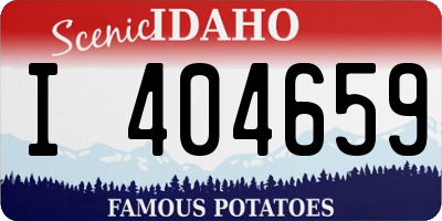 ID license plate I404659