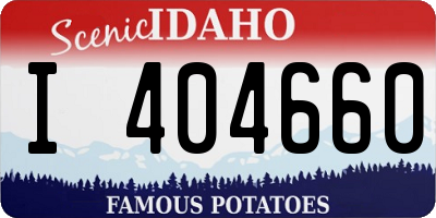 ID license plate I404660