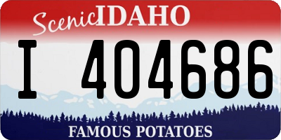 ID license plate I404686