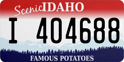ID license plate I404688