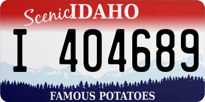 ID license plate I404689