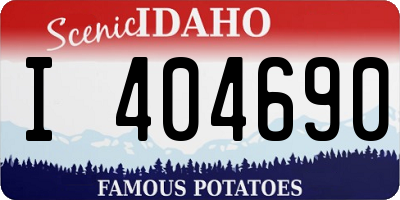 ID license plate I404690