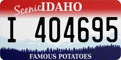 ID license plate I404695