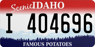 ID license plate I404696