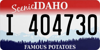 ID license plate I404730