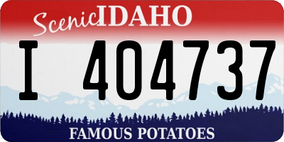 ID license plate I404737