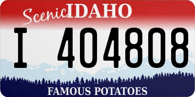 ID license plate I404808