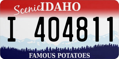 ID license plate I404811