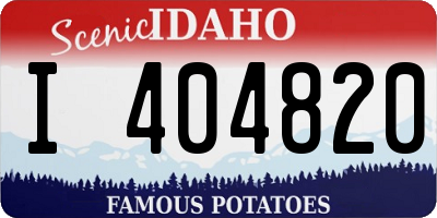 ID license plate I404820