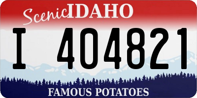 ID license plate I404821