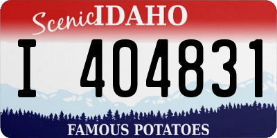 ID license plate I404831