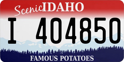 ID license plate I404850