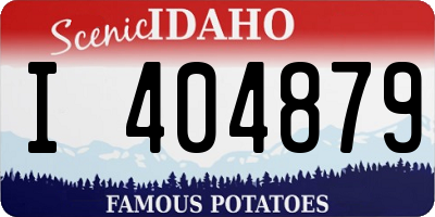 ID license plate I404879