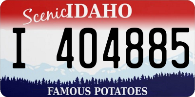 ID license plate I404885