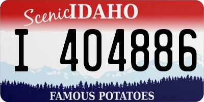 ID license plate I404886