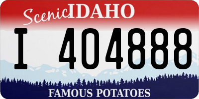 ID license plate I404888