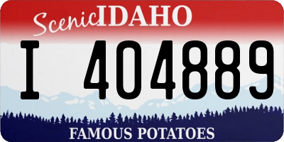 ID license plate I404889