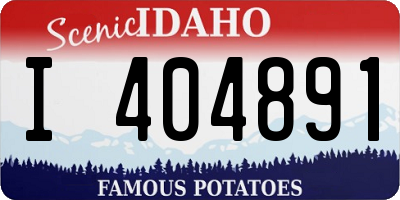 ID license plate I404891