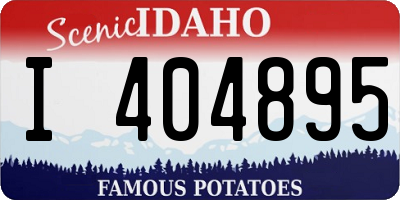 ID license plate I404895