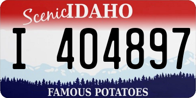ID license plate I404897