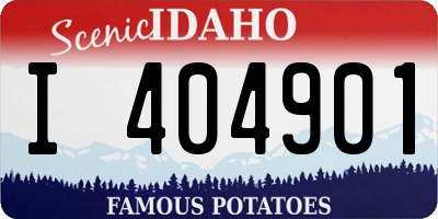 ID license plate I404901