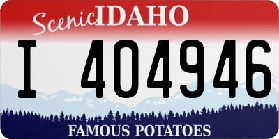 ID license plate I404946
