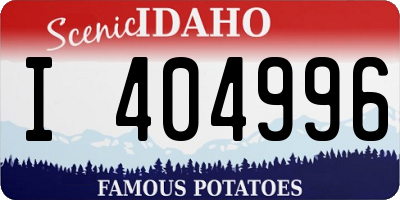 ID license plate I404996