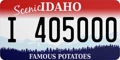 ID license plate I405000