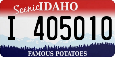 ID license plate I405010