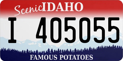 ID license plate I405055