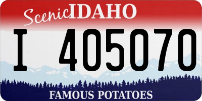 ID license plate I405070
