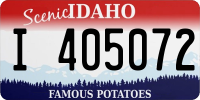 ID license plate I405072