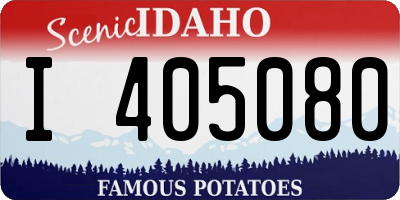 ID license plate I405080