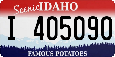 ID license plate I405090