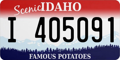 ID license plate I405091