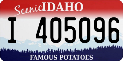 ID license plate I405096