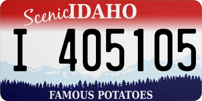 ID license plate I405105