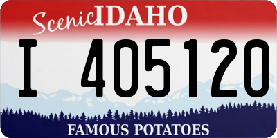 ID license plate I405120