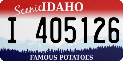 ID license plate I405126