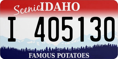 ID license plate I405130