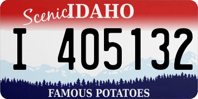 ID license plate I405132