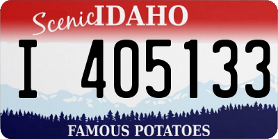 ID license plate I405133