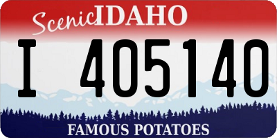 ID license plate I405140