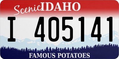 ID license plate I405141