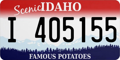 ID license plate I405155