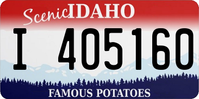 ID license plate I405160