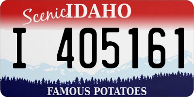 ID license plate I405161