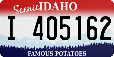 ID license plate I405162