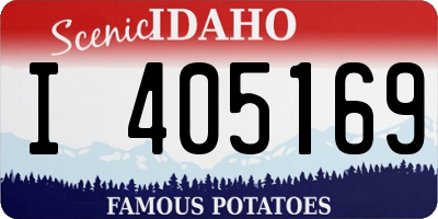 ID license plate I405169