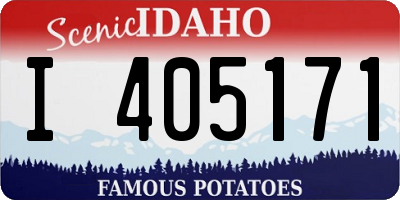 ID license plate I405171